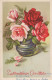 FLEURS Vintage Carte Postale CPA #PKE485.FR - Flores