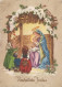 Vierge Marie Madone Bébé JÉSUS Noël Religion Vintage Carte Postale CPSM #PBP664.FR - Vergine Maria E Madonne