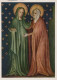 PEINTURE SAINTS ET SAINTES Christianisme Religion Vintage Carte Postale CPSM #PBQ113.FR - Pinturas, Vidrieras Y Estatuas