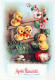 PÂQUES POULET ŒUF Vintage Carte Postale CPSM #PBO845.FR - Ostern