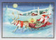 BABBO NATALE Buon Anno Natale Vintage Cartolina CPSM #PBL550.IT - Santa Claus