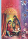 Vergine Maria Madonna Gesù Bambino Natale Religione Vintage Cartolina CPSM #PBB889.IT - Virgen Maria Y Las Madonnas