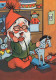 BABBO NATALE Buon Anno Natale Vintage Cartolina CPSM #PBL168.IT - Kerstman