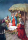 Vergine Maria Madonna Gesù Bambino Natale Religione Vintage Cartolina CPSM #PBB825.IT - Maagd Maria En Madonnas