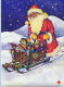 BABBO NATALE Natale Vintage Cartolina CPSM #PAK762.IT - Santa Claus