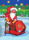 BABBO NATALE Natale Vintage Cartolina CPSM #PAK433.IT - Santa Claus