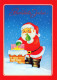 BABBO NATALE Natale Vintage Cartolina CPSM #PAJ722.IT - Kerstman