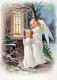 ANGELO Buon Anno Natale Vintage Cartolina CPSM #PAH935.IT - Engelen