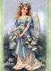 ANGELO Buon Anno Natale Vintage Cartolina CPSM #PAJ128.IT - Angeli
