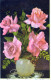 FLOWERS Vintage Ansichtskarte Postkarte CPA #PKE486.DE - Bloemen