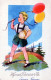 OSTERN KINDER EI Vintage Ansichtskarte Postkarte CPA #PKE230.DE - Ostern