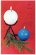 Neujahr Weihnachten KERZE Vintage Ansichtskarte Postkarte CPSMPF #PKD097.DE - Nouvel An