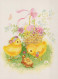 OSTERN HUHN EI Vintage Ansichtskarte Postkarte CPSM #PBO719.DE - Pâques