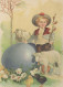 OSTERN KINDER EI Vintage Ansichtskarte Postkarte CPSM #PBO278.DE - Pâques