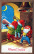 Buon Anno Natale GNOME Vintage Cartolina CPSMPF #PKG532.IT - Nouvel An