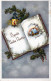 Buon Anno Natale CANDELA Vintage Cartolina CPSMPF #PKD716.IT - Nouvel An