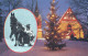 Buon Anno Natale CHIESA Vintage Cartolina CPSMPF #PKD654.IT - Nouvel An