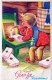 Buon Anno Natale BAMBINO Vintage Cartolina CPSMPF #PKD220.IT - Nouvel An