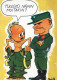 SOLDATI UMORISMO Militaria Vintage Cartolina CPSM #PBV824.IT - Humour