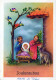 ANGELO Natale Gesù Bambino Vintage Cartolina CPSM #PBP282.IT - Engelen
