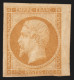 N°13A, Bord De Feuille, Napoléon 10c Bistre, Type I, Neuf (*) - TB D'ASPECT - 1853-1860 Napoleone III