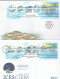 ICES 2002 Danemark Feroe Groenland FDC 's Requin Poissons Danmark Denmark Faroe Foroyar Greenland FDC's Sea Shark Fish - Emissioni Congiunte