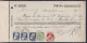 Liasse De 3 Reçus Affr. N°56+74 + 3xN°76 Càd ANVERS /14 MAI 1906 & /30 MAI 1906 Pour Charbonnages Bois Du Luc à HOUDENG  - 1905 Breiter Bart