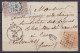 Exceptionnelle Env. Affr. N°33 Lpts "141" Càd GAND /26 OCT 1870 Pour CAEN Calvados - Timbre Fiscal Français Annulé Car L - 1869-1883 Leopoldo II