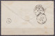 Exceptionnelle Env. De Carignan Affr. France N°29B + Belgique N°30 (léger Pelurage) (total 30c Tarif "correct") Oblit. E - 1869-1883 Leopoldo II