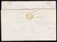 1858 9 GEN  C.30  SASS.9  USATO  CON ANNULLO P8 SU PIEGO DI LETTERA  DA VENEZIA  X TRIESTE   FIRMATO BIONDI CV 1.340+++ - Lombardo-Venetien