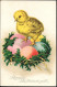 Estonia Easter Chicken Eggs Old PPC Pre 1940 - Pâques