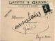 42 0526 SAINT ETIENNE LOIRE 1910 Enveloppe Entête LAFITTE & GAUDIN Papiers D'Affaires à RICHARD Négociant à GIAT - Advertising