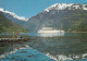 1 AK Norwegen / Norway * Der Geiranger Fjord - Kreuzfahrtschiff Und Im Hintergrund Die Adlerstraße * - Noruega