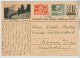 Schweiz Ganzsachen Bildpostkarte Braunwald Ziffer 10 Schwarz Zürich 1957; 2 Zusatzfrankaturen, Nr. 182, 2 Scans - Stamped Stationery