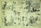La Caricature 1883 N°159 Résolutions De Cette Année Robida V.Sardou Caran D'Ache Trock Draner - Tijdschriften - Voor 1900