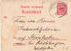 Bahnpost (Ambulant; R.P.O./T.P.O.) Dorbach-Warburg (ZA2454) - Cartas & Documentos