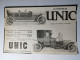 Cartonnage Publicitaire AUTOMOBILES UNIC Georges RICHARD, Constructeur PUTEAUX (Seine) 17,5 X 27 Cm Env - Advertising