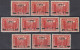 Turkey / Türkei 1918 ⁕ Overprint On Soldiers In Trench - Surcharge Mi.638 ⁕ 10v MH & MNH - Scan - Unused Stamps