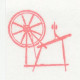Meter Cut Netherlands 1997 Spinning Wheel - Wool - Textiel