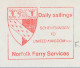 Meter Cover Netherlands 1976 Norfolk Ferry Services - Scheveningen To United Kingdom - Schiffe