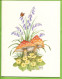 Delcampe - LOT 9 Cartes Doubles 15 X 20 Cm * FLEURS Diverses Toutes Avec PAPILLON Signées AMMON Illustrateur * Publicatiions Quay - Flores