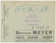 Postal Cheque Cover Belgium 1938 Leather - Soles - Heels - Shoes - Detective - Disfraces