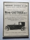 Cartonnage Publicitaire Henri GAUTHIER CARROSSERIE AUTOMOBILE DE LUXE  14 X 18 Cm Env - Advertising