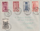 N°663/7, Série Complète Sur Lettre Ayant Voyagé 16/12/44 Paris Pour Cusset (Allier). Rare. Collection BERCK. - Briefe U. Dokumente