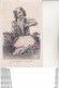 Lot De 4 CPA 1er AVRIL.  Poissons Et Fleurs, Bouchon, Fillette Avec Hotte De Poissons, Belle Femme Avec Message. ...Z119 - April Fool's Day