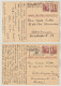 Schweiz 2 Ganzsachen Postkarten Ziffer 10 C. Zürich 1946/1947, 3 Scans, Entier Postal, Zusatzfrankatur - Ganzsachen