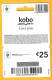 Carte Cadeau KOBO 25€ - - Tarjetas De Regalo