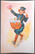 CpA  Litho Illustrateur  Enfant Homme Facteur Distribution Courrier Lettre Ed MJ 202 - 1900-1949