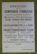 Lot De 4 Chromos - Pub Chocolat De La Cie Française - Scènes Humoristiques Fonds Or - Sonstige & Ohne Zuordnung