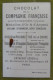 Delcampe - Lot De 4 Chromos - Pub Chocolat De La Cie Française - Scènes Humoristiques Fonds Or - Sonstige & Ohne Zuordnung